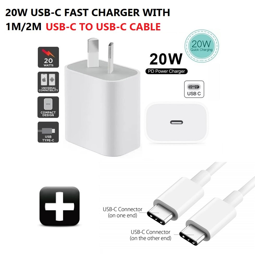 For Apple iPhone 16 15 20W Fast Charging USB Type-C Charger NZ