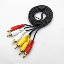 Load image into Gallery viewer, 3xrca male to 3xrca male av audio video cable for tv projector dvd player | marketzone christchurch