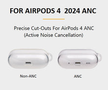 Load image into Gallery viewer, apple airpods 4 anc tpu soft protection case with carabiner clip | marketzone christchurch