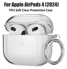 Load image into Gallery viewer, apple airpods 4 anc tpu soft protection case with carabiner clip | marketzone christchurch