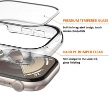Load image into Gallery viewer, apple watch series 10 2 in 1 hard pc full protection clear cover case | marketzone christchurch