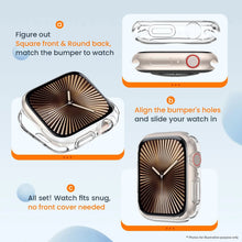 Load image into Gallery viewer, apple watch series 10 clear half bumper case cover for 42mm 46mm | marketzone christchurch