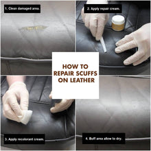 Load image into Gallery viewer, leather repair cream kit set polish restore leather car seat couch sofa shoes | marketzone christchurch