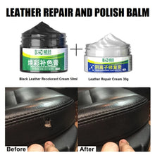 Load image into Gallery viewer, leather repair cream kit set polish restore leather car seat couch sofa shoes | marketzone christchurch