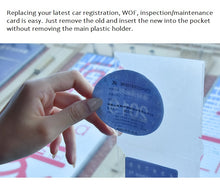 Load image into Gallery viewer, car windshield windscreen clear adhesive pvc display parking decal pass 2 pocket sticker holder | marketzone christchurch