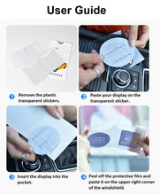 Load image into Gallery viewer, car windshield windscreen clear adhesive pvc display parking decal pass 2 pocket sticker holder | marketzone christchurch