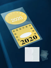 Load image into Gallery viewer, car windshield windscreen clear adhesive pvc display parking decal pass 2 pocket sticker holder | marketzone christchurch