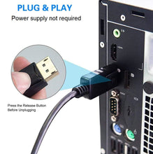 Load image into Gallery viewer, displayport large dp male to vga female converter adapter 1080p full hd (black) | marketzone christchurch