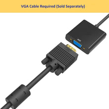Load image into Gallery viewer, displayport large dp male to vga female converter adapter 1080p full hd (black) | marketzone christchurch