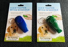Load image into Gallery viewer, dog training clicker and whistle pet trainer tool for dogs cats birds horses | marketzone christchurch