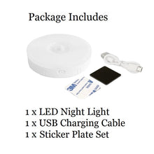 Load image into Gallery viewer, Motion Sensor LED USB Charging Night Light 4000K Warm White
