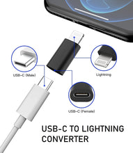 Load image into Gallery viewer, lightning male to usb type-c female port converter | marketzone christchurch