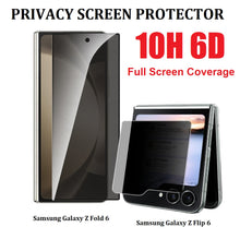 Load image into Gallery viewer, samsung galaxy z flip 6 fold 6 front led 10h 6d privacy screen protector | marketzone christchurch