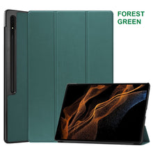 Load image into Gallery viewer, for samsung galaxy tab s9 fe / s9 fe+ premium pu leather full protection magnetic smart cover | marketzone christchurch