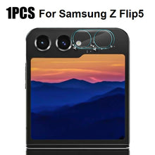 Load image into Gallery viewer, for samsung galaxy z flip5 fold5 5g 3d clear acrylic premium camera lens protector | marketzone christchurch