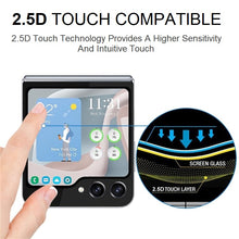 Load image into Gallery viewer, for samsung galaxy z flip5 premium clear / privacy front led screen tempered glass protector | marketzone christchurch