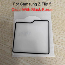 Load image into Gallery viewer, for samsung galaxy z flip5 premium clear / privacy front led screen tempered glass protector | marketzone christchurch