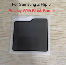 Load image into Gallery viewer, for samsung galaxy z flip5 premium clear / privacy front led screen tempered glass protector | marketzone christchurch