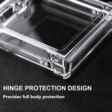 Load image into Gallery viewer, for samsung galaxy z flip 5 hard polycarbonate pc clear case with hinge protection | marketzone christchurch