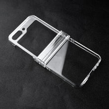 Load image into Gallery viewer, for samsung galaxy z flip 5 hard polycarbonate pc clear case with hinge protection | marketzone christchurch