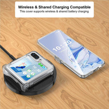 Load image into Gallery viewer, for samsung galaxy z flip 5 hard polycarbonate pc clear case with hinge protection | marketzone christchurch