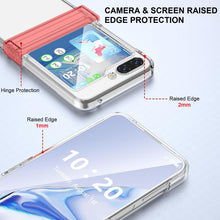 Load image into Gallery viewer, for samsung galaxy z flip 5 hard polycarbonate pc clear case with hinge protection | marketzone christchurch