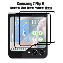 Load image into Gallery viewer, samsung z flip 6 front led premium clear tempered glass screen protector | marketzone christchurch