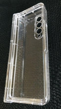 Load image into Gallery viewer, for samsung z fold 3 5g 360 coverage hinge protection and camera lens protector clear hard polycarbonate cover | marketzone christchurch