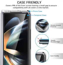 Load image into Gallery viewer, for samsung galaxy z fold5 5g premium clear / privacy front led screen tempered glass protector | marketzone christchurch