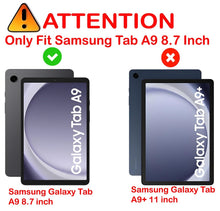 Load image into Gallery viewer, for samsung galaxy tab a9 premium pu leather full protection magnetic smart cover | marketzone christchurch