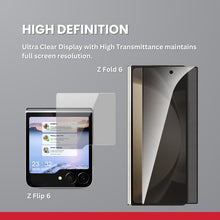 Load image into Gallery viewer, samsung galaxy z flip 6 fold 6 front led 10h 6d privacy screen protector | marketzone christchurch