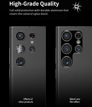 Load image into Gallery viewer, samsung s25 series black aluminum back camera lens protector | marketzone christchurch