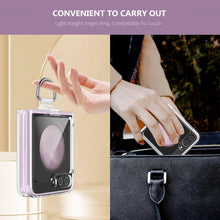 Load image into Gallery viewer, samsung galaxy z flip 6 clear hard acrylic ring case | marketzone christchurch
