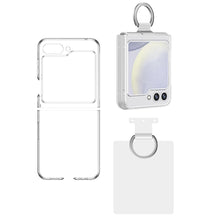 Load image into Gallery viewer, samsung galaxy z flip 6 clear hard acrylic ring case | marketzone christchurch
