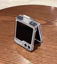 Load image into Gallery viewer, samsung galaxy z flip 6 clear hard acrylic ring case | marketzone christchurch