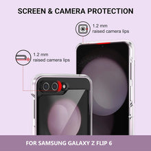 Load image into Gallery viewer, samsung galaxy z flip 6 clear hard acrylic ring case | marketzone christchurch