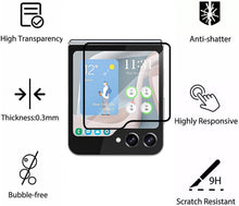 Load image into Gallery viewer, samsung z flip 6 front led premium clear tempered glass screen protector | marketzone christchurch