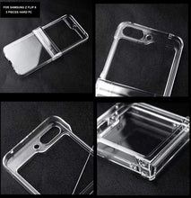 Load image into Gallery viewer, samsung z flip 6 full protection clear pc shell cover with hinge protection | marketzone christchurch