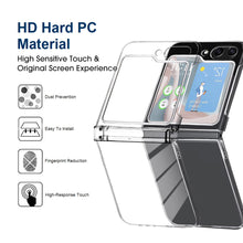 Load image into Gallery viewer, samsung z flip 6 full protection clear pc shell cover with hinge protection | marketzone christchurch