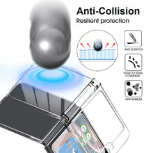 Load image into Gallery viewer, samsung z flip 6 full protection clear pc shell cover with hinge protection | marketzone christchurch