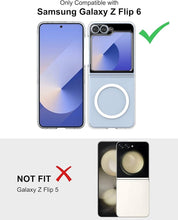 Load image into Gallery viewer, samsung z flip 6 magsafe compatible magnetic pc clear case | marketzone christchurch