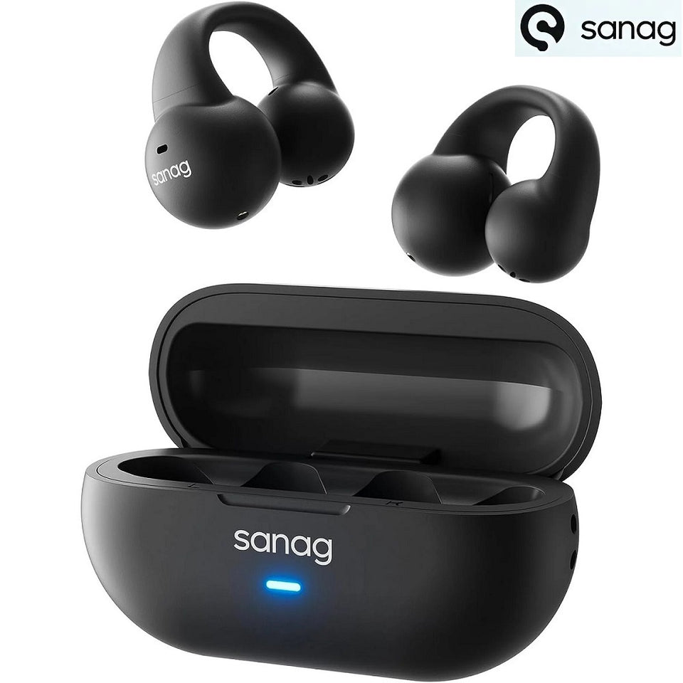 sanag z36s pro open ear wireless bluetooth 5.3 ipx5 waterproof good bass clip on earbuds earphones | marketzone christchurch