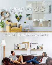 Load image into Gallery viewer, self adhesive shatterproof acrylic square mirror 20x20cm 2mm thickness | marketzone christchurch
