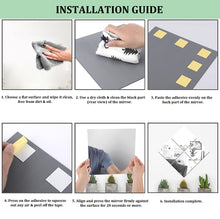Load image into Gallery viewer, self adhesive shatterproof acrylic square mirror 20x20cm 2mm thickness | marketzone christchurch