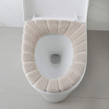 Load image into Gallery viewer, winter warm soft fabric bathroom toilet seat covers | marketzone christchurch
