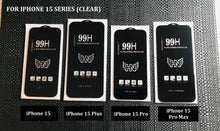 Load image into Gallery viewer, for apple iphone 15 series clear premium 9h 6d full coverage tempered glass screen protector | marketzone christchurch