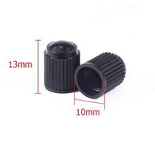 Load image into Gallery viewer, black plastic tyre tire wheel valve caps | marketzone christchurch
