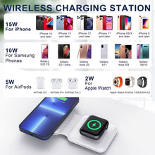 Load image into Gallery viewer, 15w 2 in 1 magnetic wireless charger magsafe compatible portable foldable charging station | marketzone christchurch
