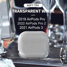 Load image into Gallery viewer, soft clear tpu silicone shockproof protection cover for apple airpods 3 & airpods pro 1/2 | marketzone christchurch