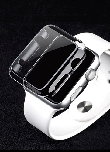 apple watch hard polycarbonate protection clip on clear transparent case cover | marketzone christchurch
